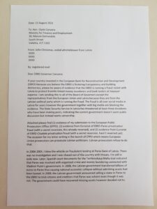EPPO and EBRD Governors letters, Lawless Latvia corruption, Latvia money laundering, Latvia KGB, latvia